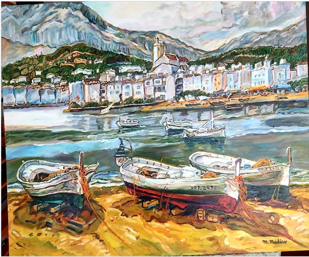 Marina playa de Cadaqués (Costa Brava Gerona)