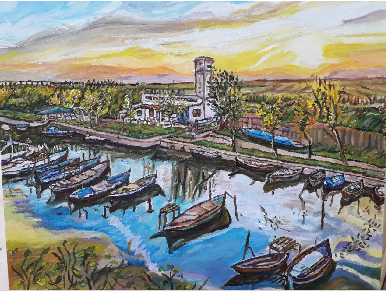 Marina puesta del sol Santiago de Compostela (Rías Baixas)