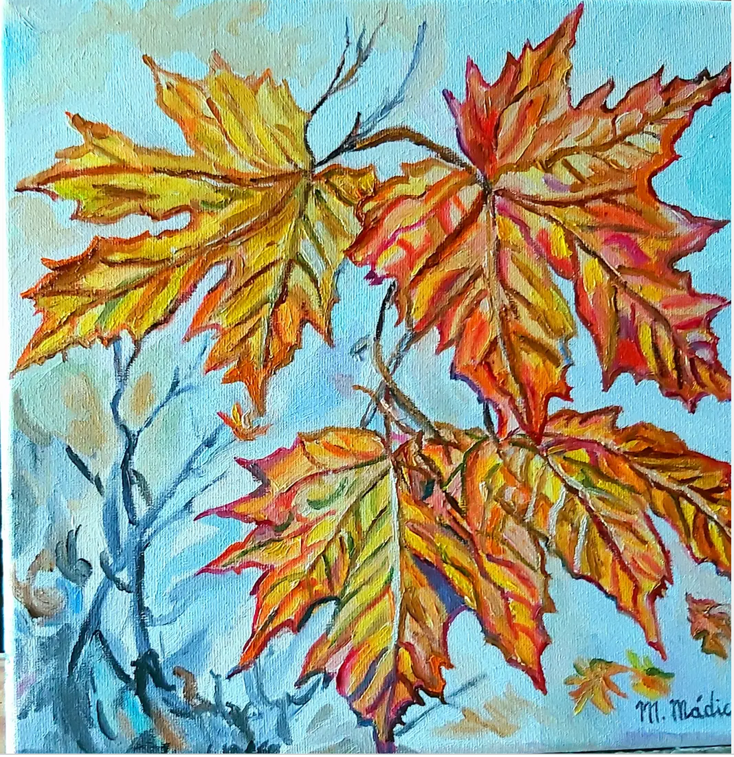 Hojas de Arce en Otoño