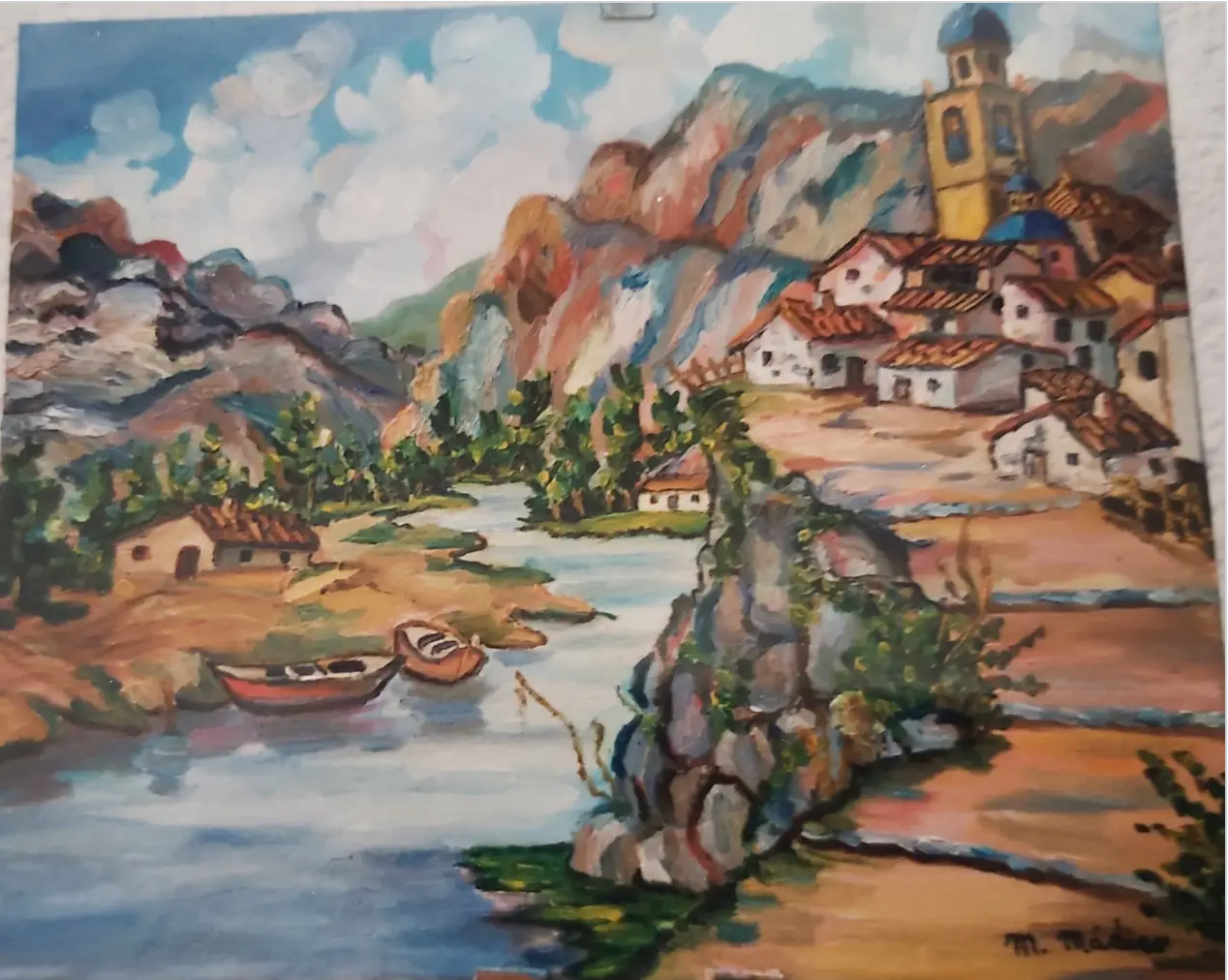 Barcas en el rio Cinca(pirineo catalan)