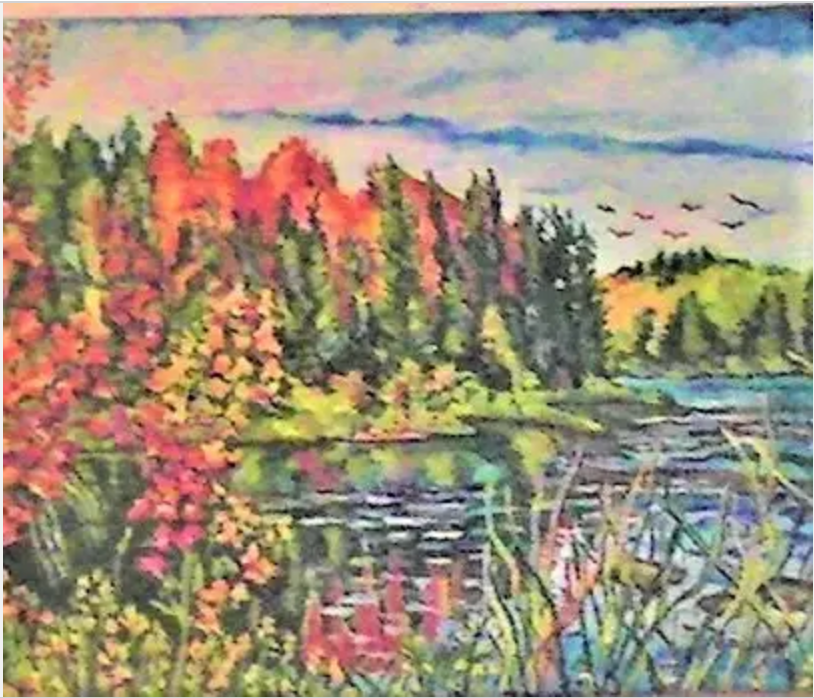 Bosque de Canadá y Lago