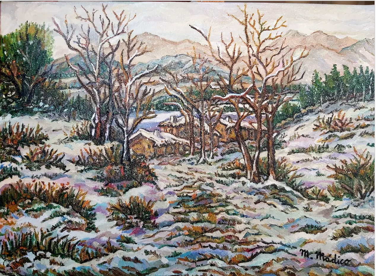 Paisaje Rural Nieve (Alpes Suizos)